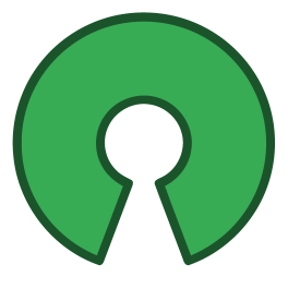 Open Source Circle Shaped Sticker