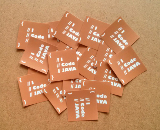 I Code Java Stickers