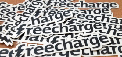 Freecharge Die Cut Vinyl Stickers