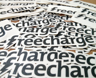 Freecharge Die Cut Vinyl Stickers