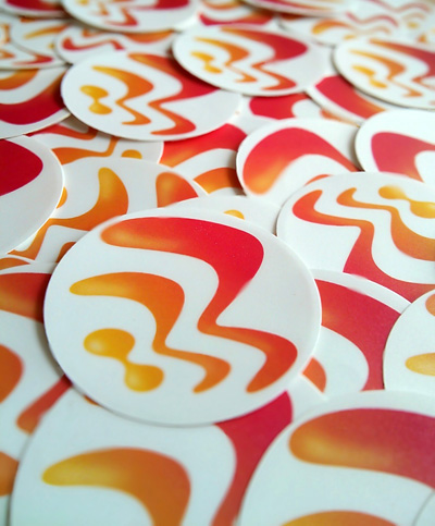 Qlicket Vinyl Die Cut Stickers Close up