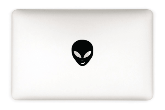 Happy Alien Macbook Decal Preview
