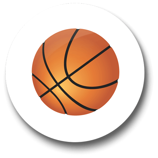 Basketball Badge - Just Stickers : Just Stickers