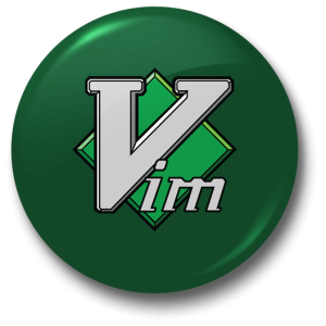 Vim Badge - Just Stickers : Just Stickers
