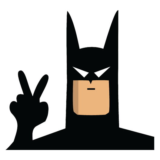 Batman Peace Sticker - Just Stickers : Just Stickers