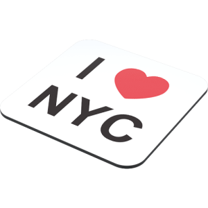 I Love NYC Coaster - Just Stickers : Just Stickers