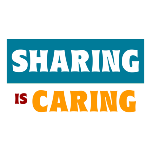 Sharing Is Caring Sticker - Just Stickers : Just Stickers