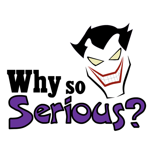 thumbnail image 2 of Finest-Folia 'Why So Serious?' Silver Metallic Film Sticker - Car Accessory K061 2 of 3