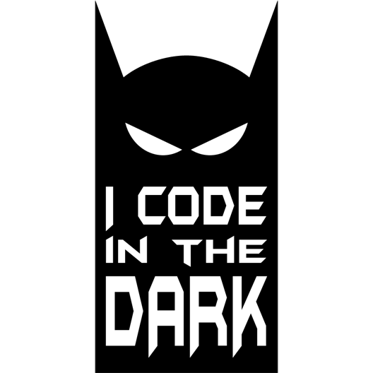 I Code In The Dark Sticker - Just Stickers