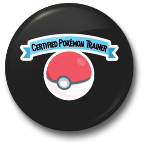 Certified Pokemon Trainer Badge - Just Stickers : Just Stickers