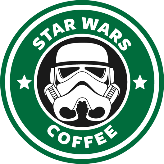 Download Star Wars Coffee Sticker - Just Stickers : Just Stickers