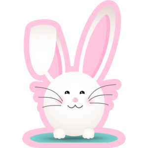 Pink Bunny Sticker - Just Stickers : Just Stickers