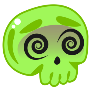 Skull Emoji Puke Sticker - Just Stickers : Just Stickers