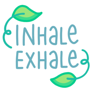 Inhale Exhale Doodle Sticker - Just Stickers : Just Stickers